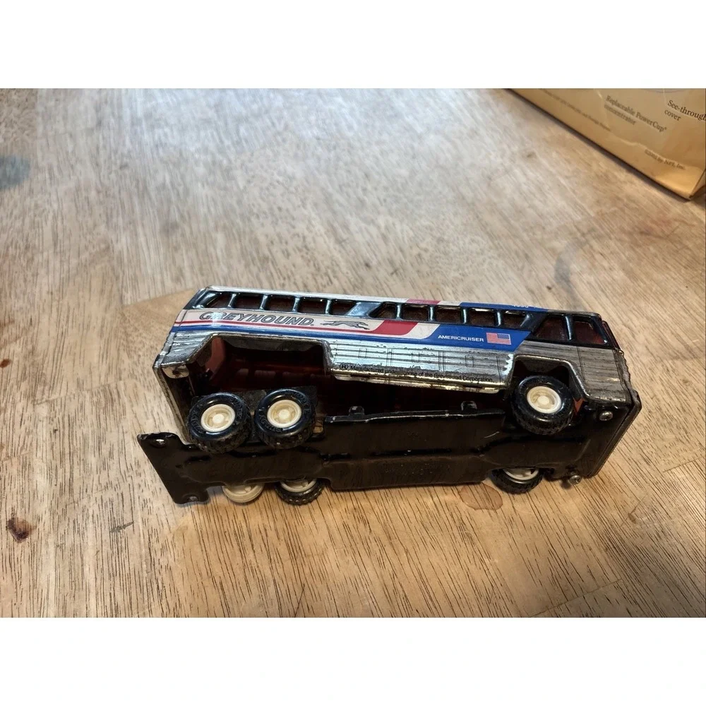 Buddy L Greyhound Bus 4950 Americruiser Tin Made in Japan 1979 Vintage Toy
